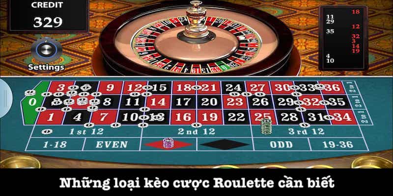 Kèo cược trong cách chơi Roulette J88